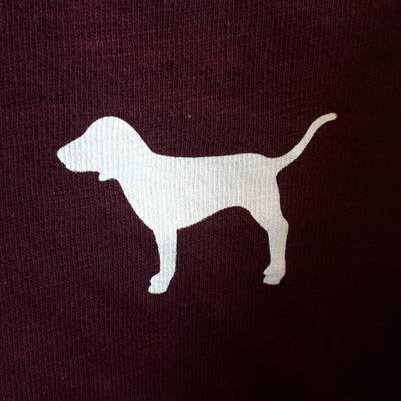 PINK long sleeve top burgundy - Picture 5 of 5